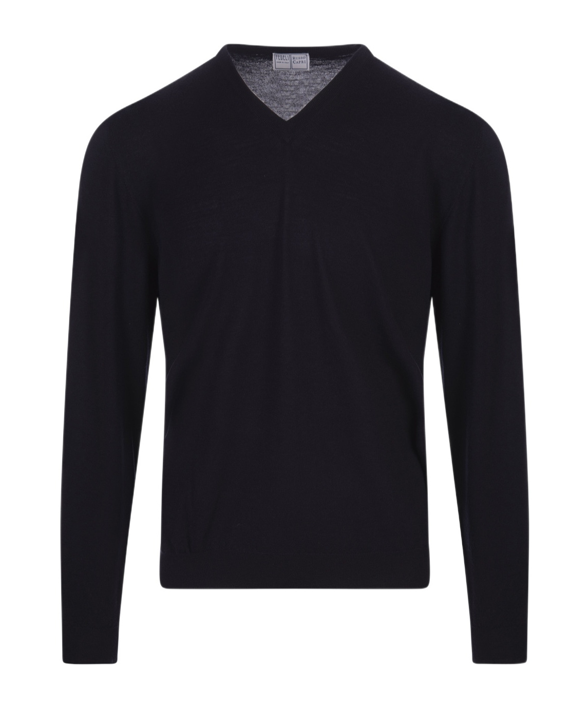 Fedeli Long-sleeved Sweater In Black
