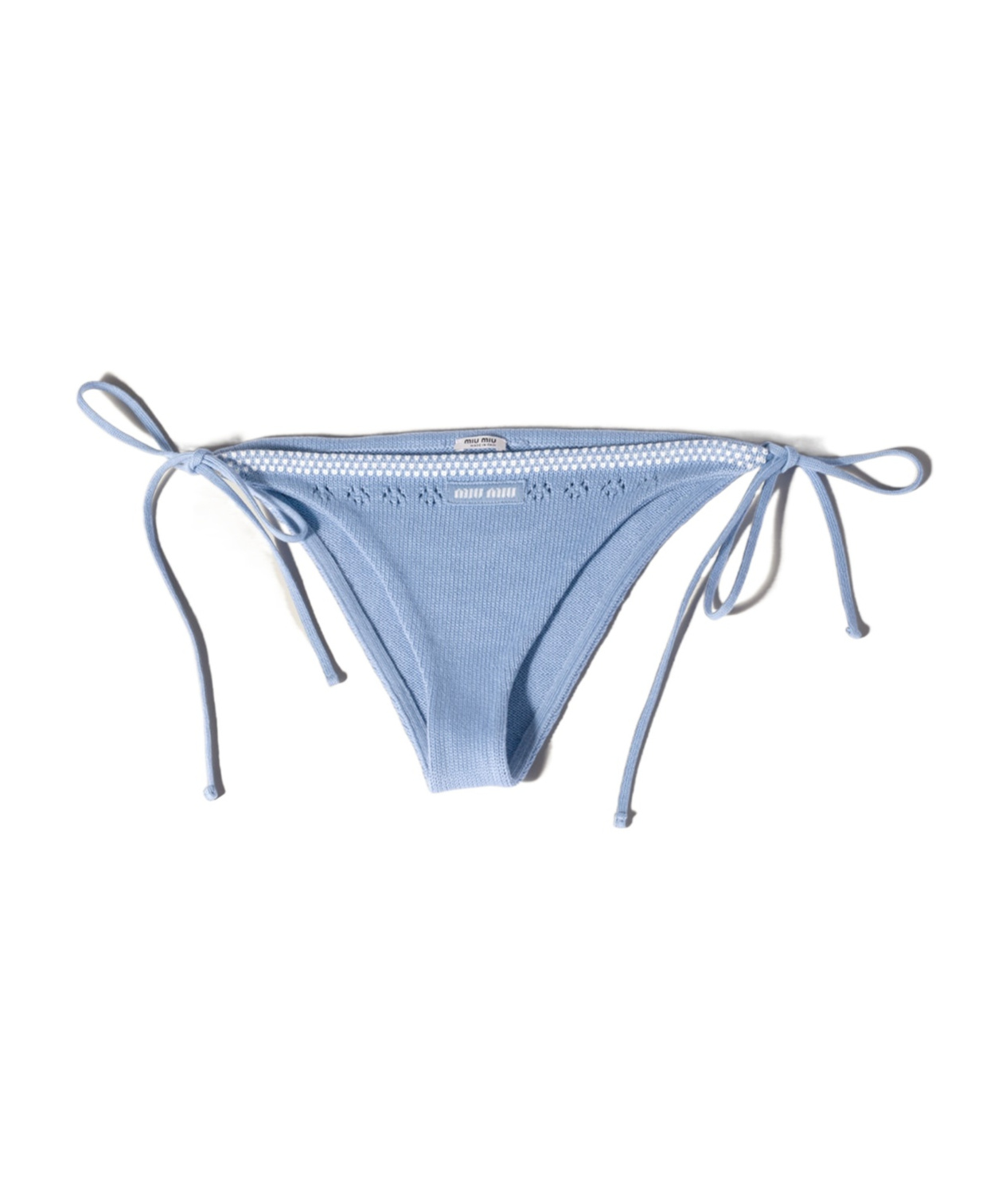 Miu Miu Cotton Panty In Blue