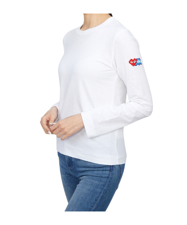 COMME DES GARÇONS LOGO-PATCH LONG-SLEEVE T-SHIRT 