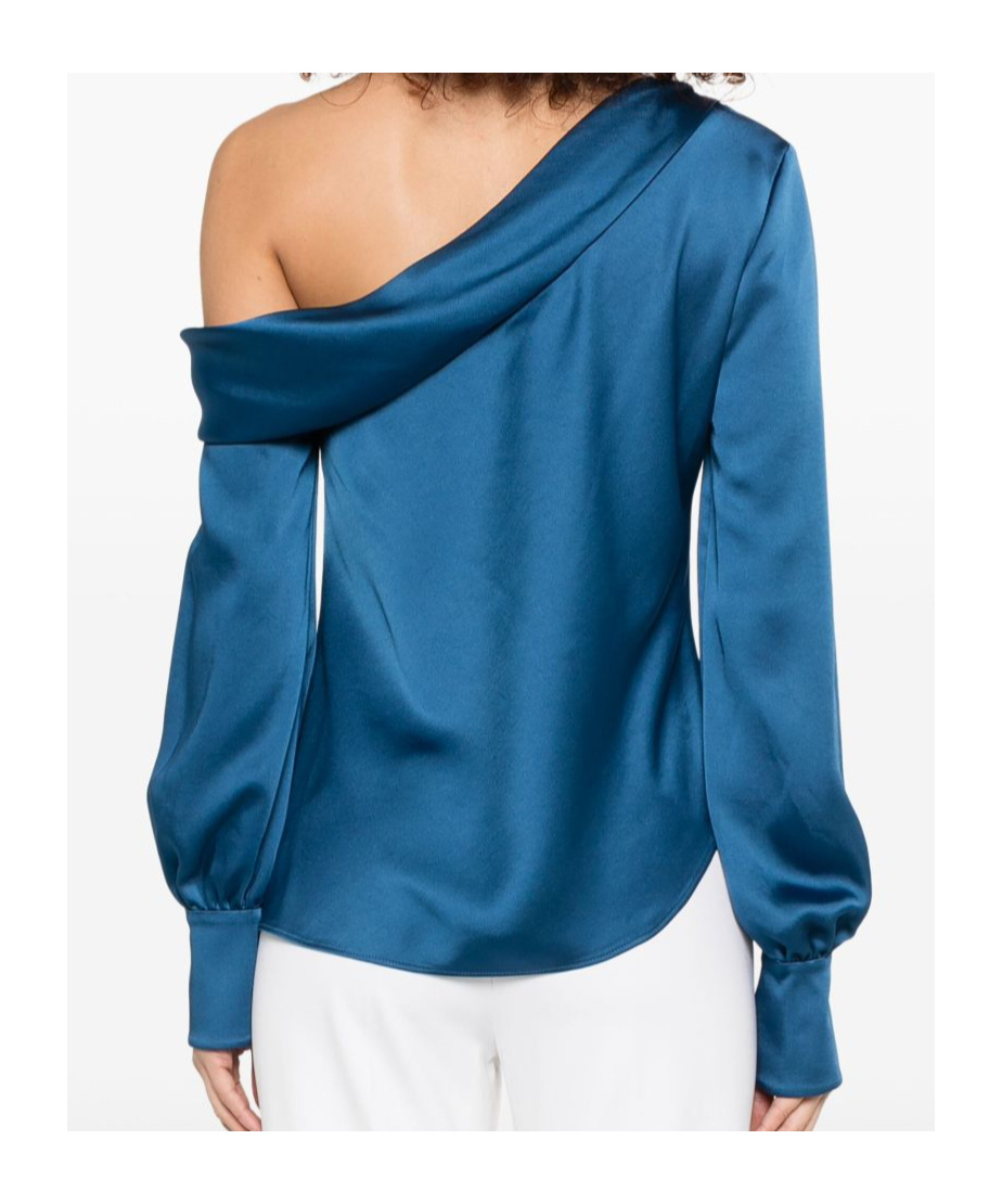JONATHAN SIMKHAI ONE-SHOULDER BLOUSE