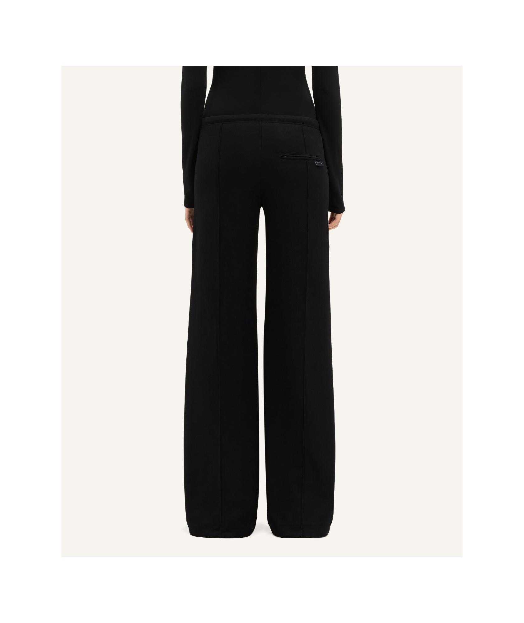 Shop Courrèges Tracksuit Interlock Low-rise Baggy Pants In Black