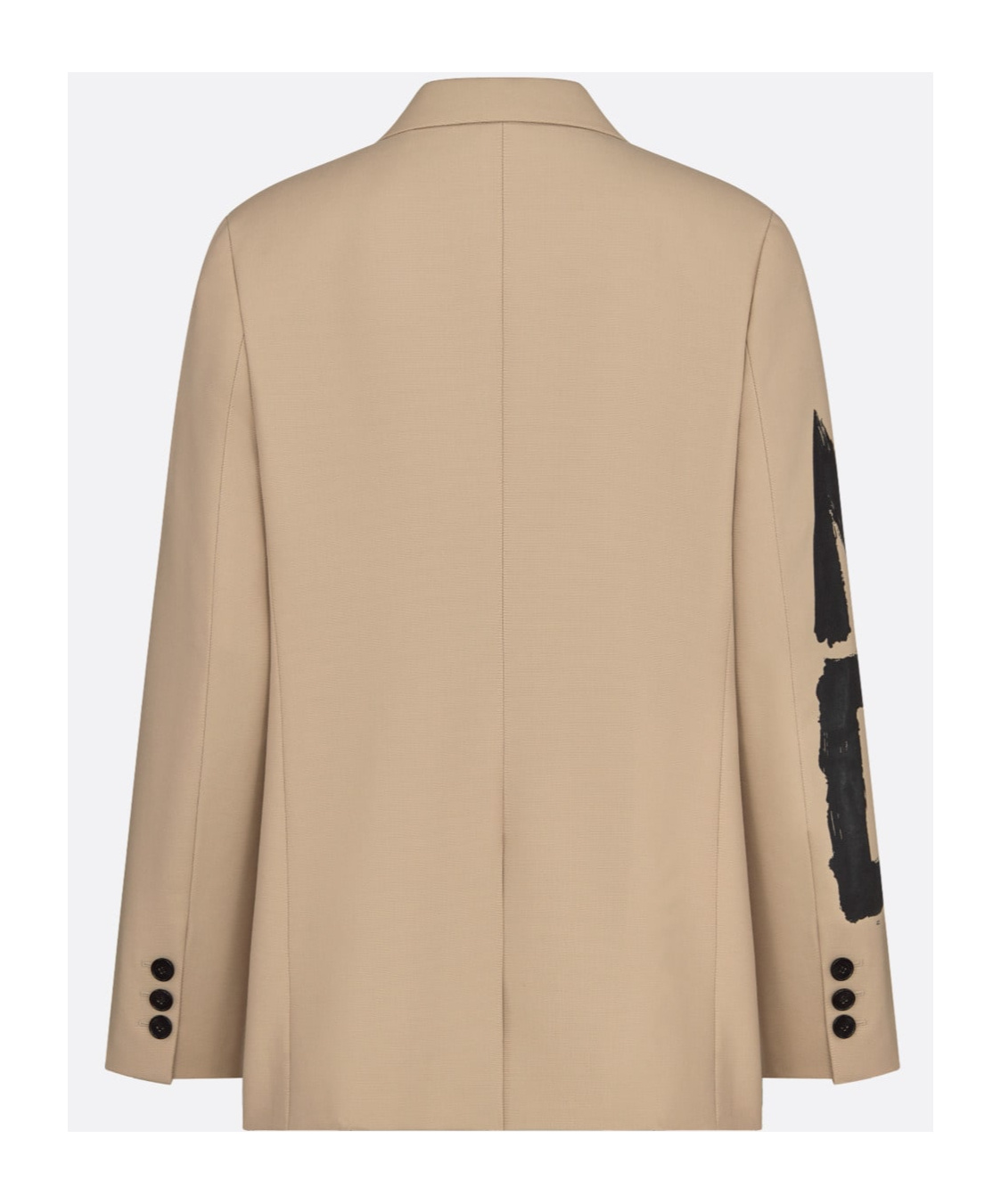 Dior Long-sleeved Suit Coat In Nude