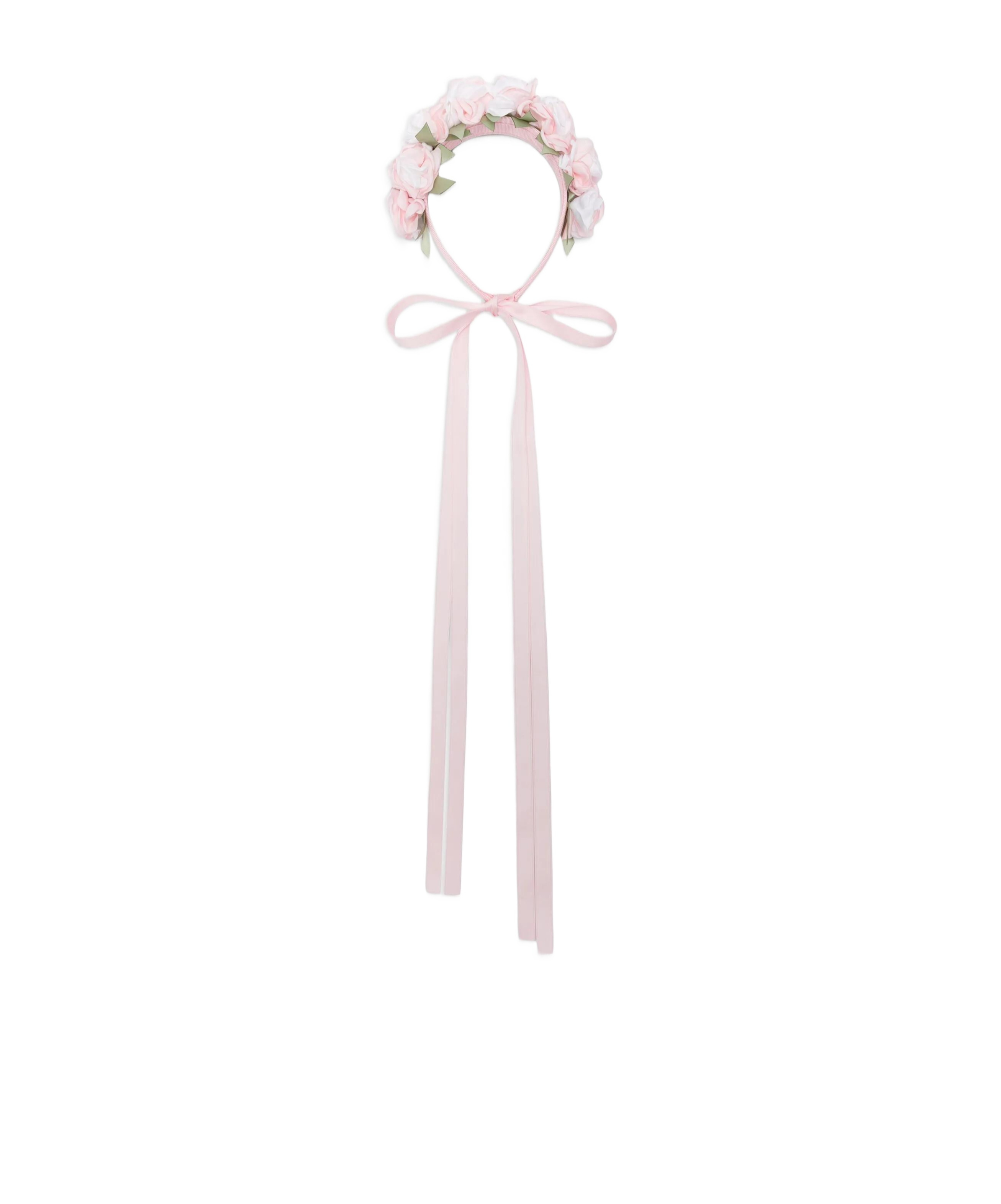 Monnalisa Rose-appliqué Head Band In Pink
