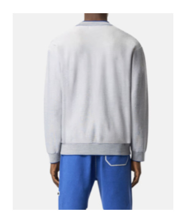 Stone Island Oversized Fit Mock Neck Jumper With Two-toone Yarn In Cornflower Blue