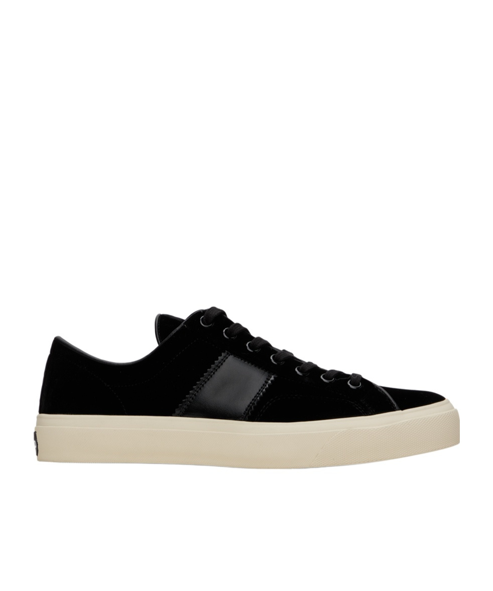 Tom Ford Logo-print Low-top Sneakers In Black