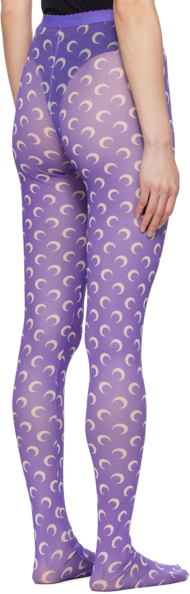 Marine Serre Crescent-shaped Pantyhose