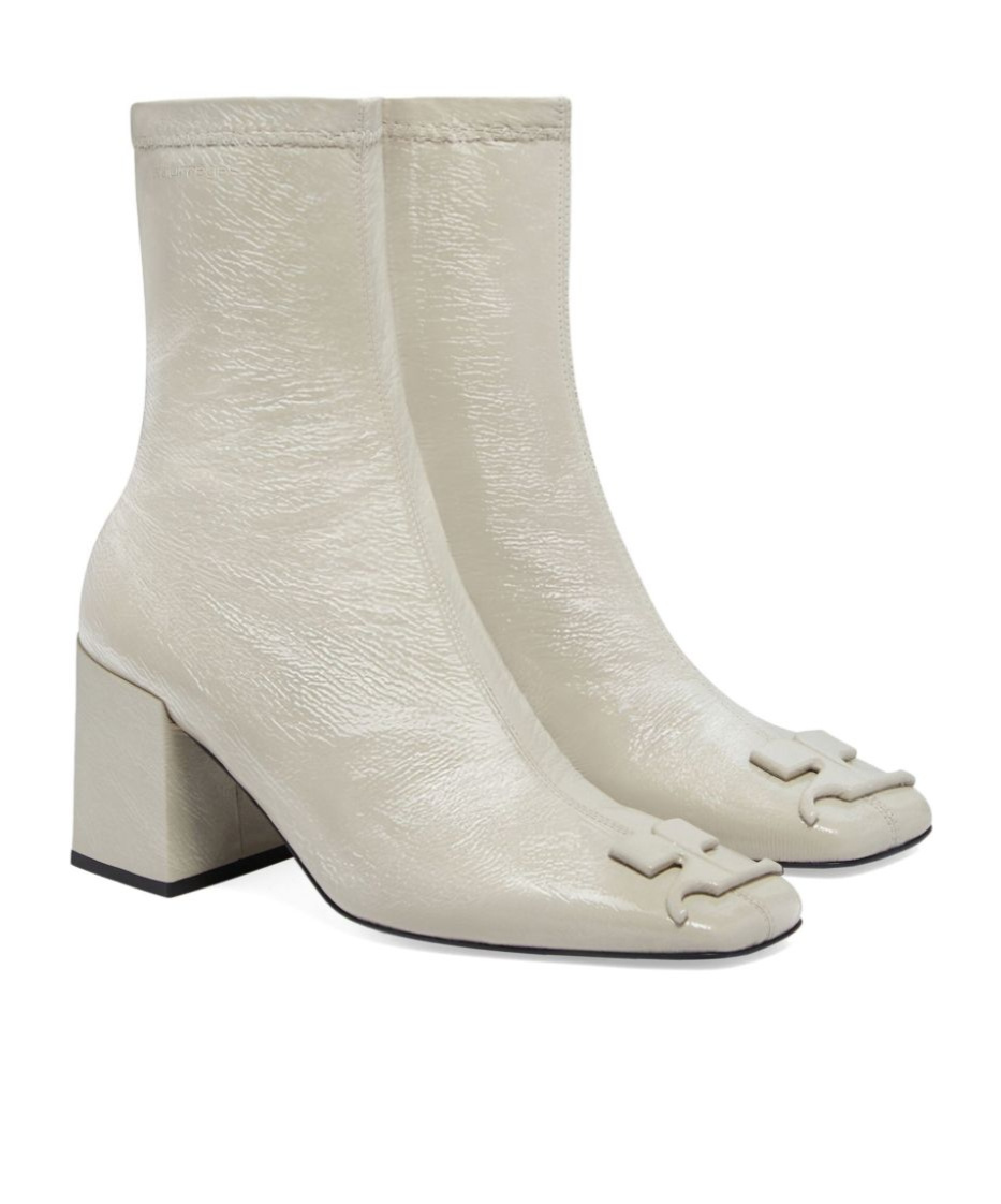 Shop Courrèges Reedition Ankle Boots In Nude