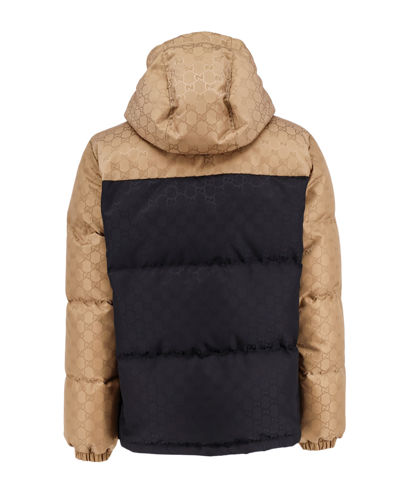 Gucci Gg Nylon Puffer Jacket In Black