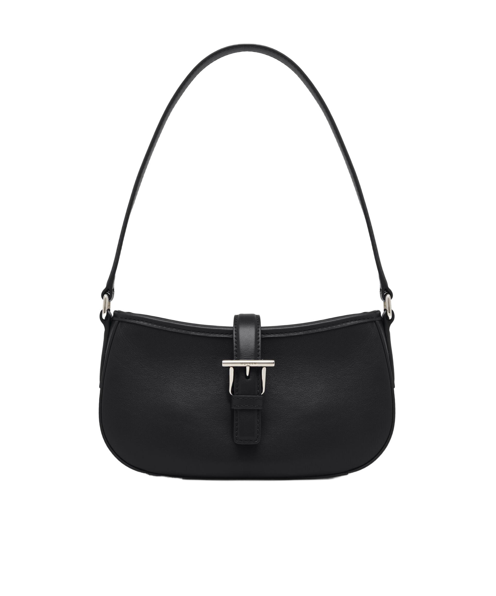Alexander Mcqueen Women's Mini T-bar Shoulder Bag In Black