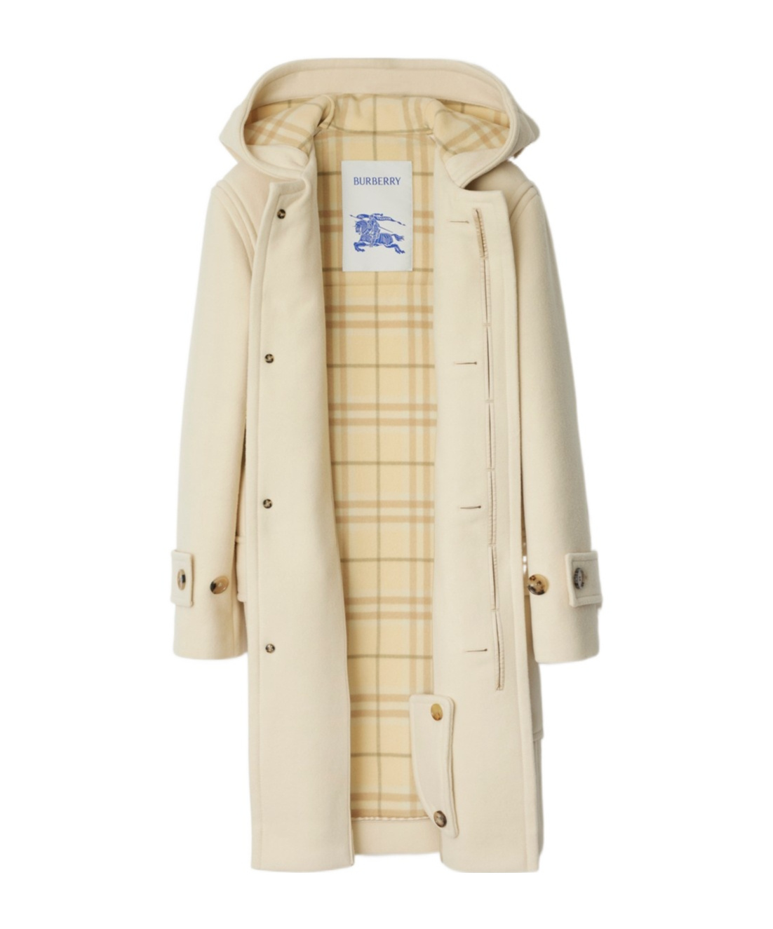 Burberry Wool-cashmere Duffle Coat In Nude
