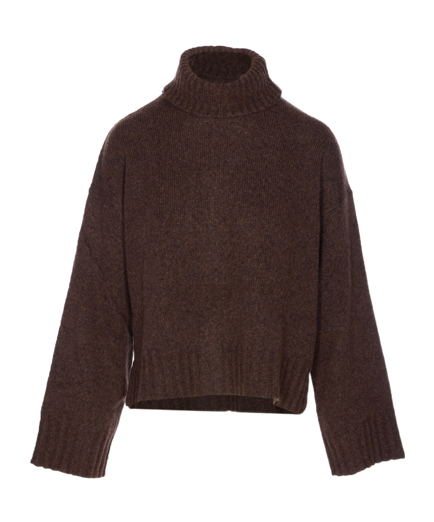 Aniye By Turtleneck Long-sleeved Sweater In Brown