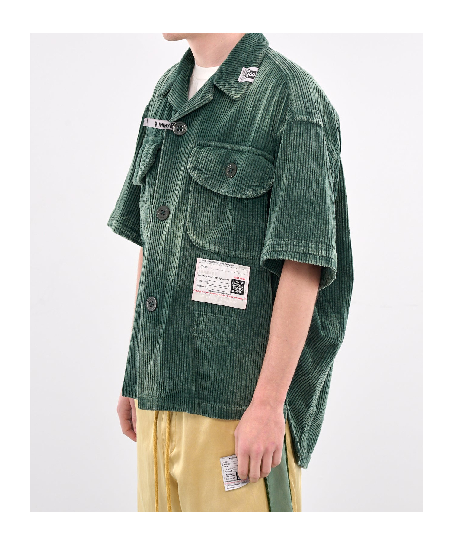 Miharayasuhiro Corduroy Shirt In Green