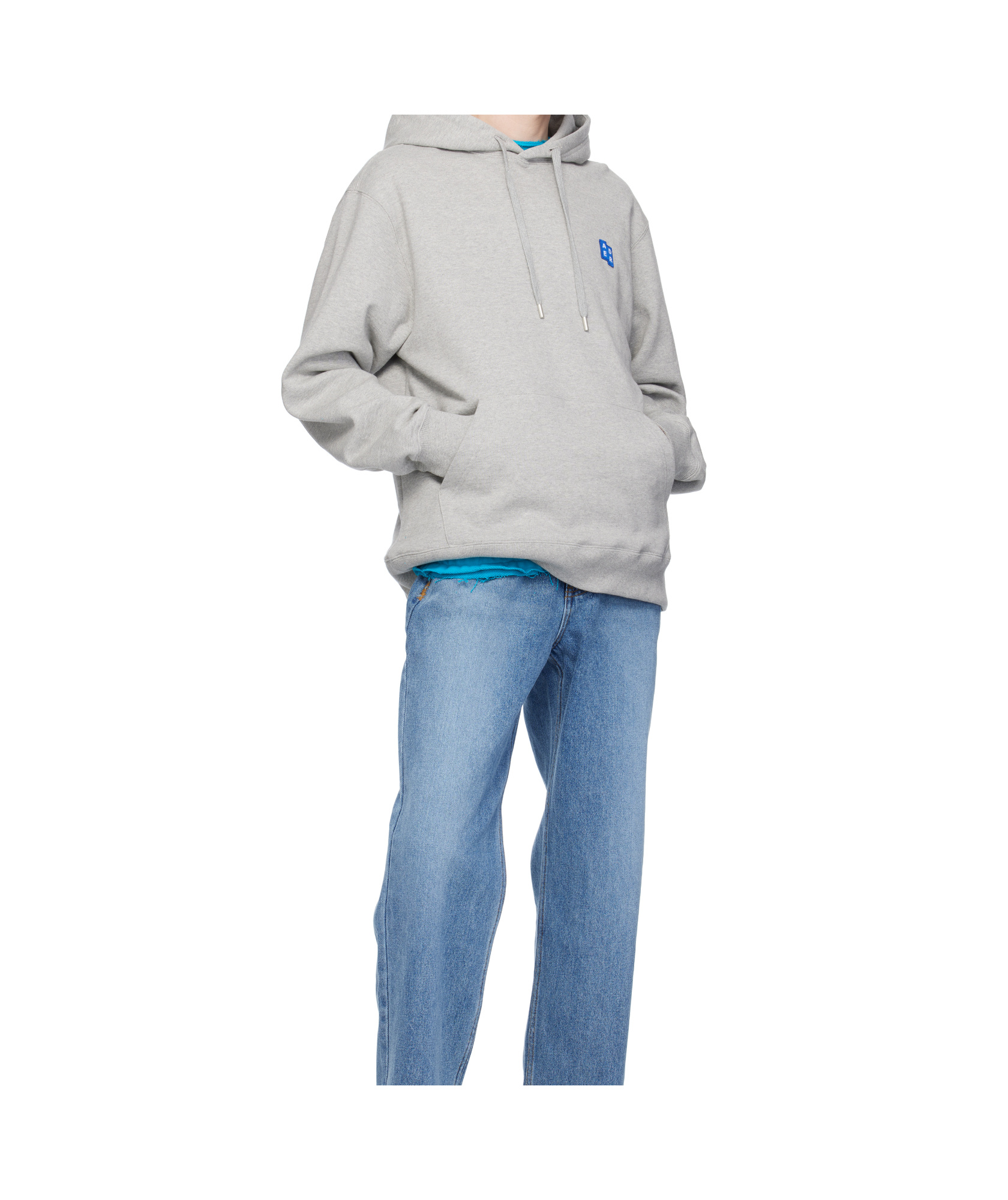 ADER ERROR GRAY SIG; TRS TAG 01 HOODIE
