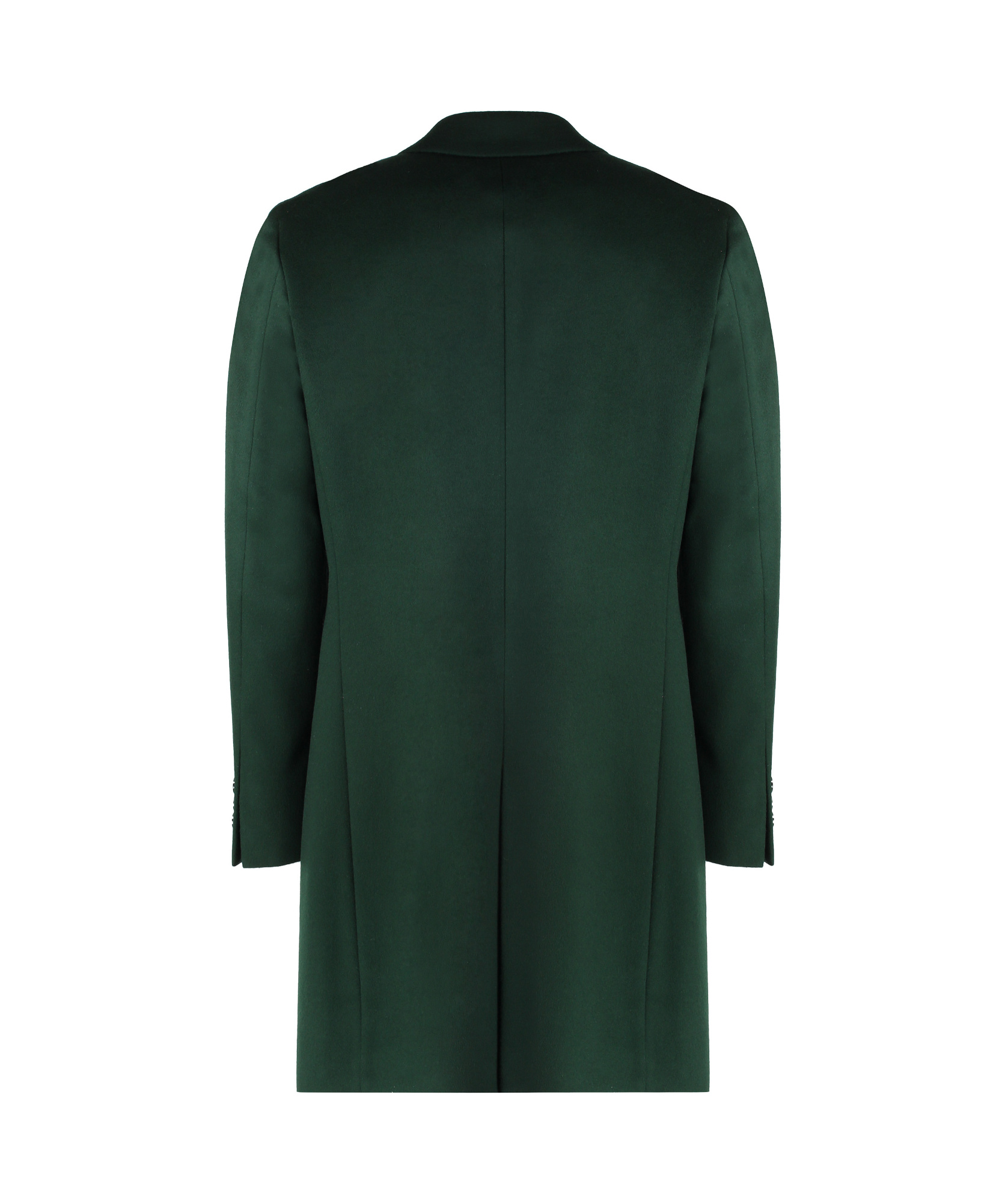 Hugo Boss Single-breasted Coat In Green