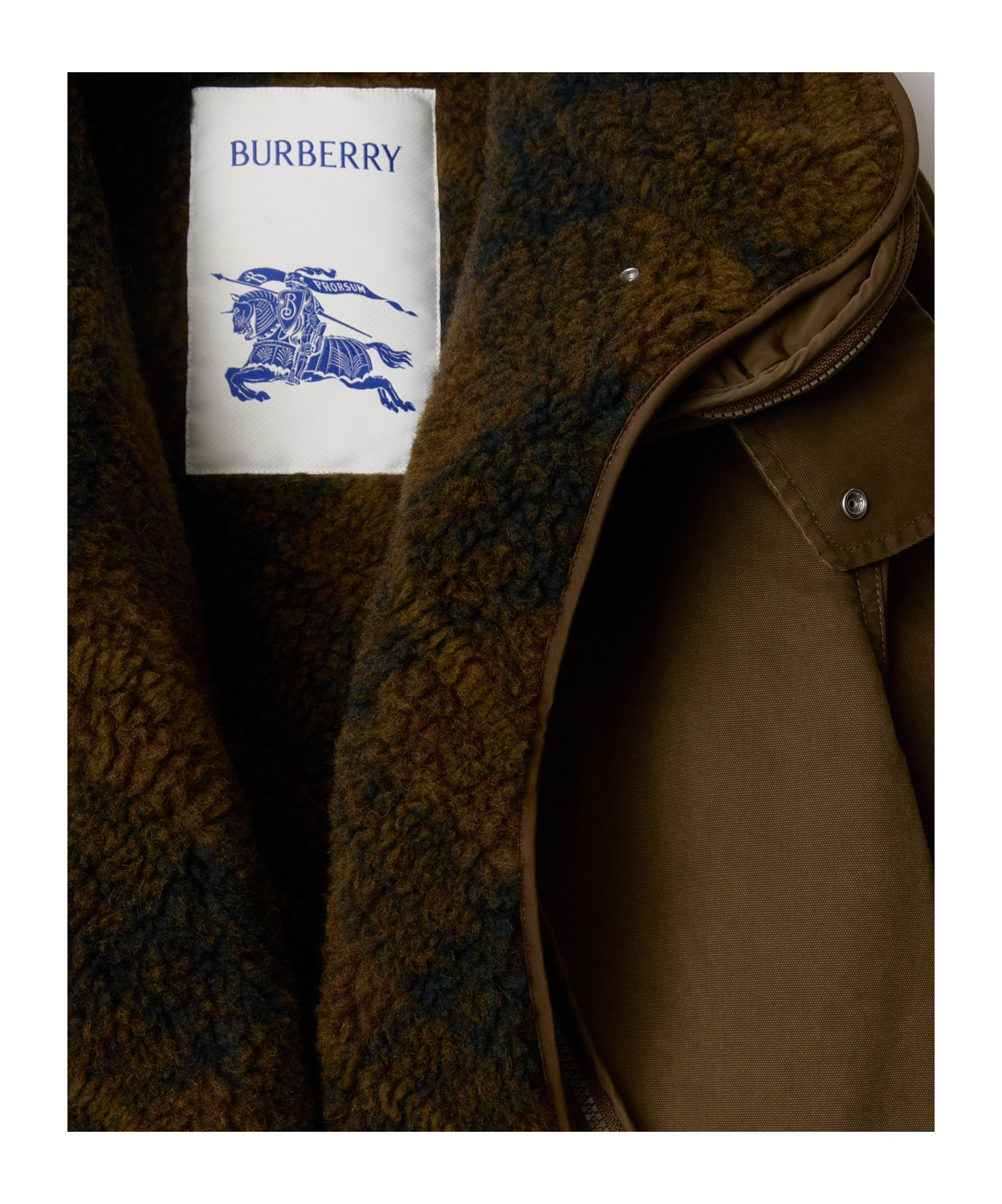 BURBERRY DETACHABLE-WARMER COTTON PARKA 