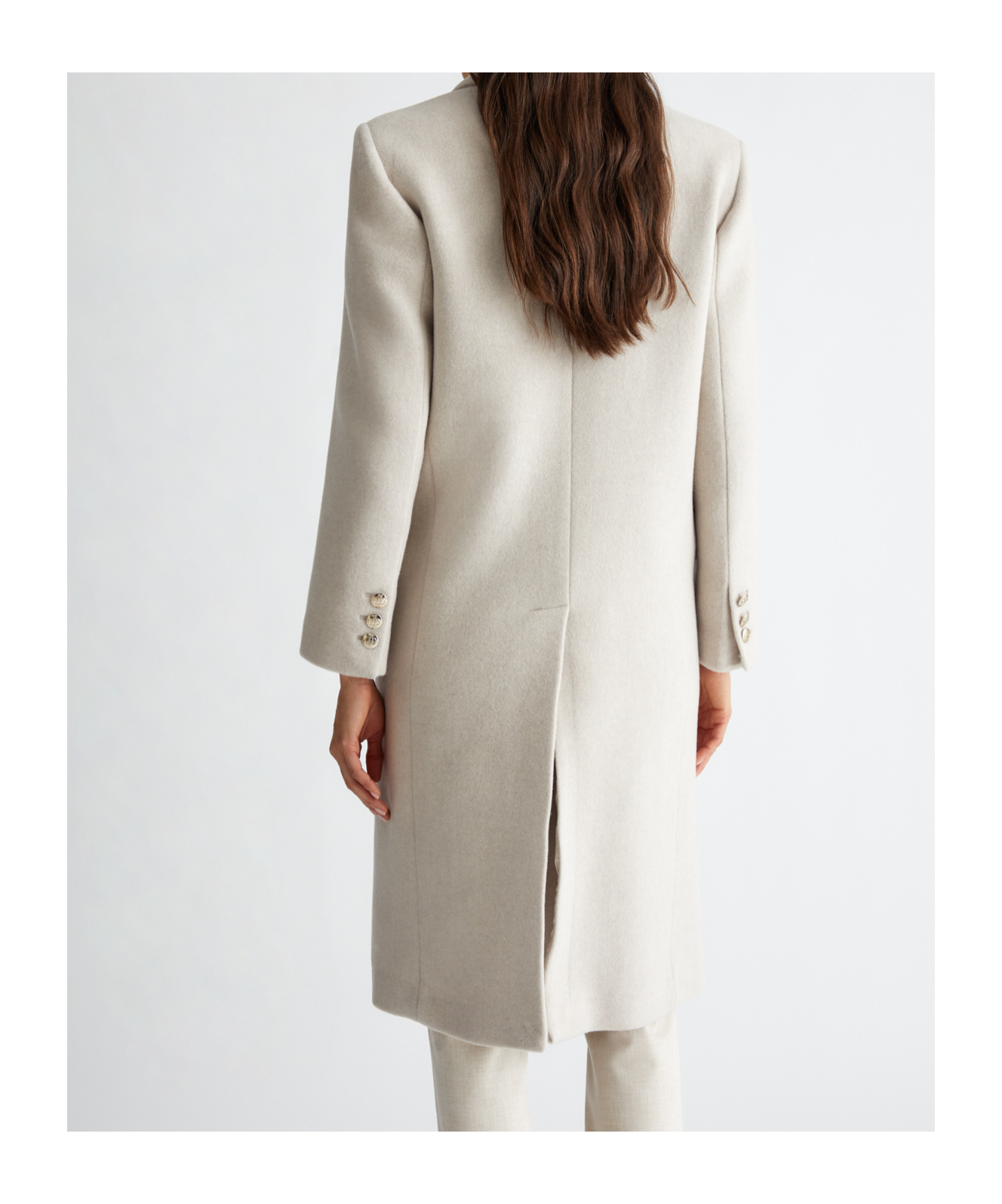 Liu •jo Double-breasted Coat In White