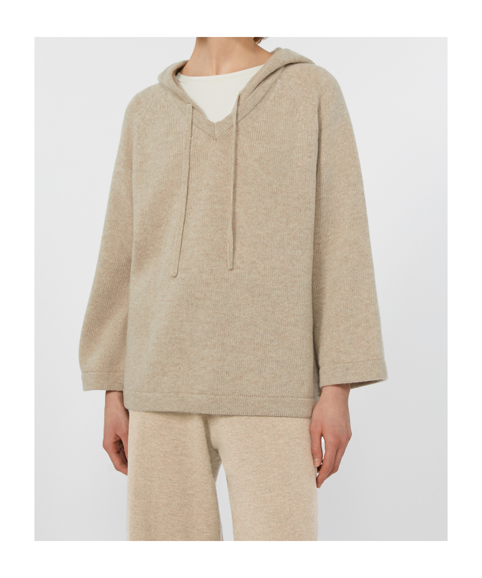 Weekend Max Mara Wool Knit Sweatshirt In Neutral