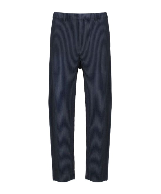 Issey Miyake Pleated Fabric Trousers In Black