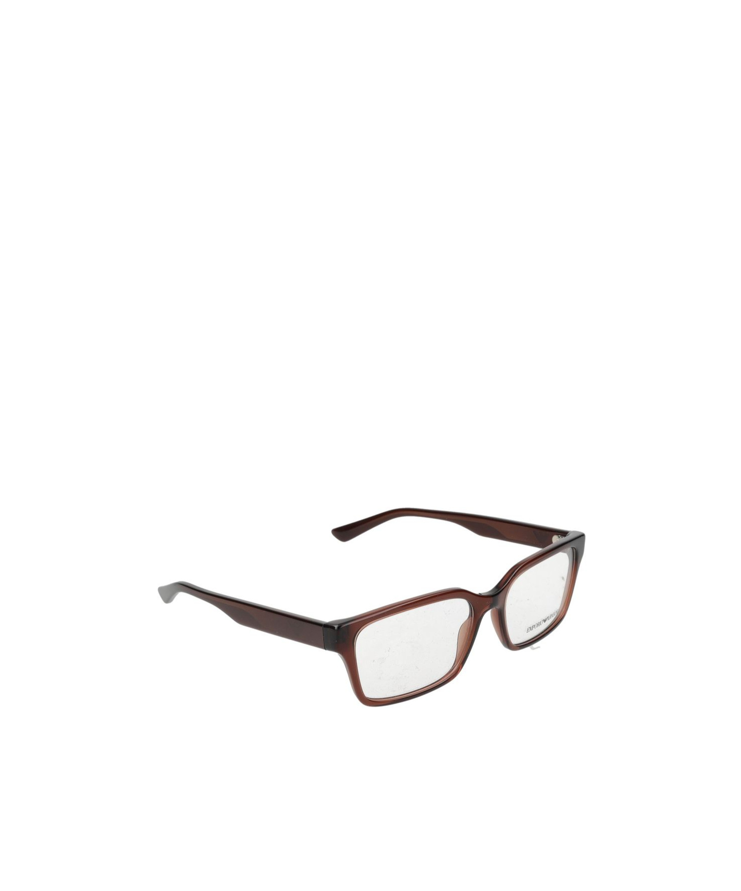 Emporio Armani Rectangle Frame Sunglasses In Brown
