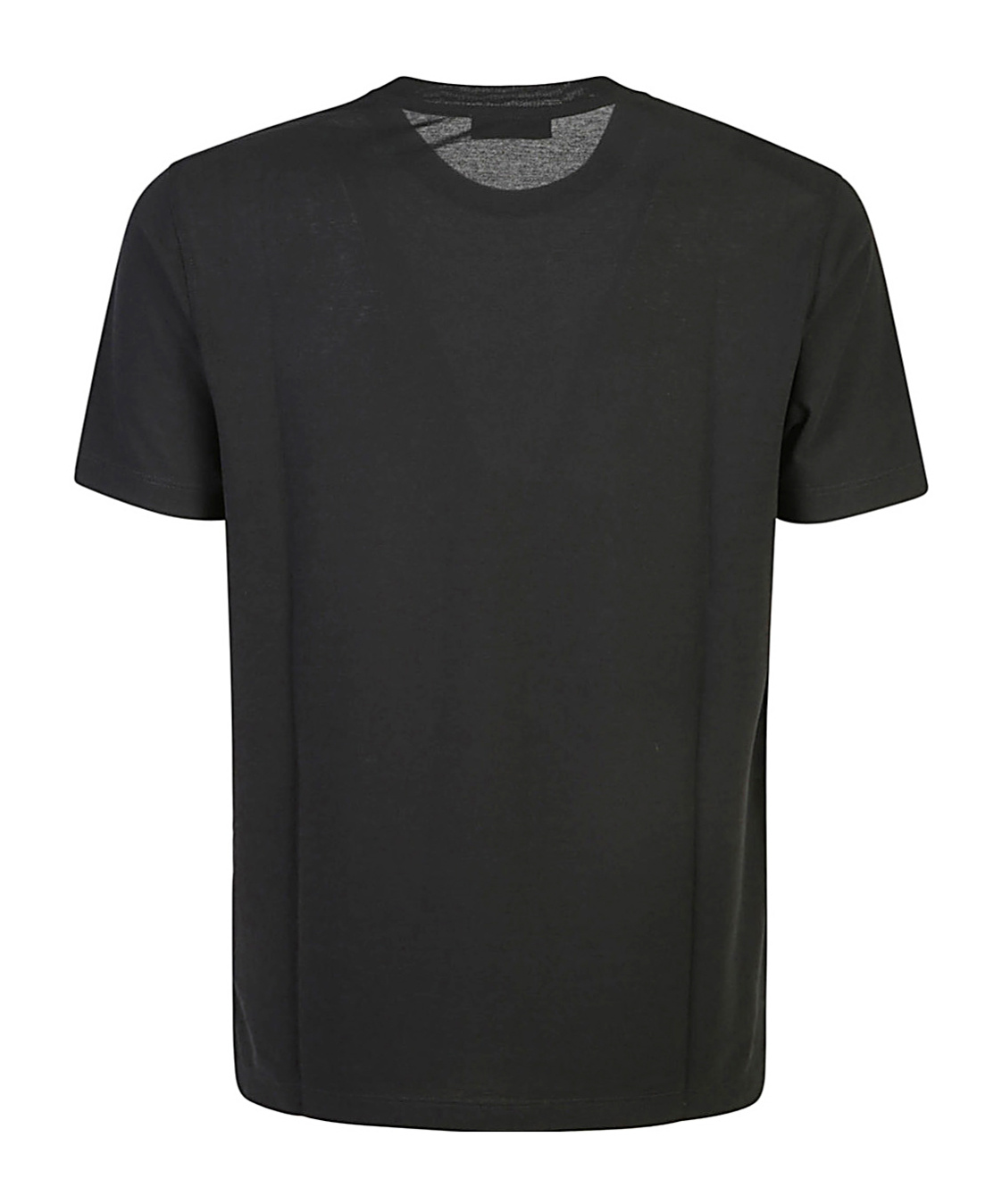 Zanone Jersey Crew Neck T-shirt In Black