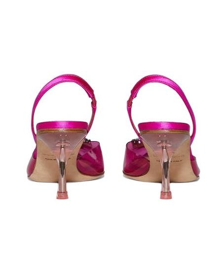 Dsquared2 80mm Embellished-logo Slingback Pumps In Multicolor