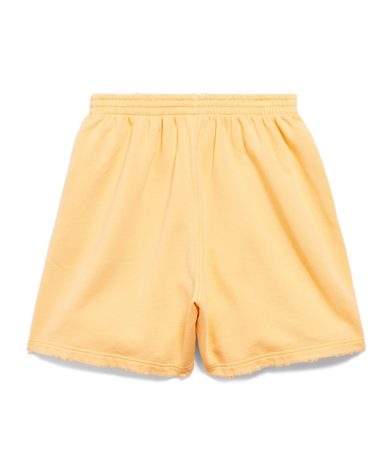 Balenciaga Laurel Classic Sweat Shorts In Yellow In Yellow