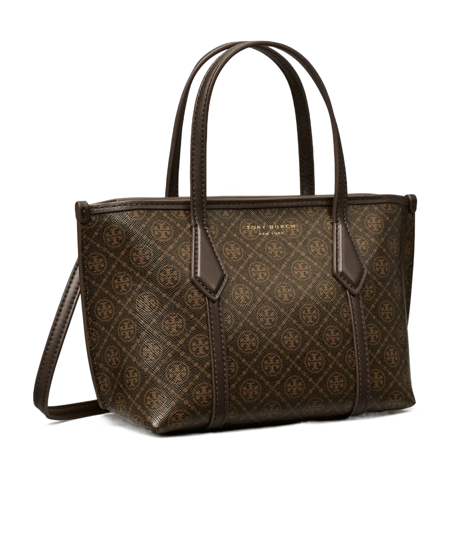Tory Burch Perry Mini Tote In Brown