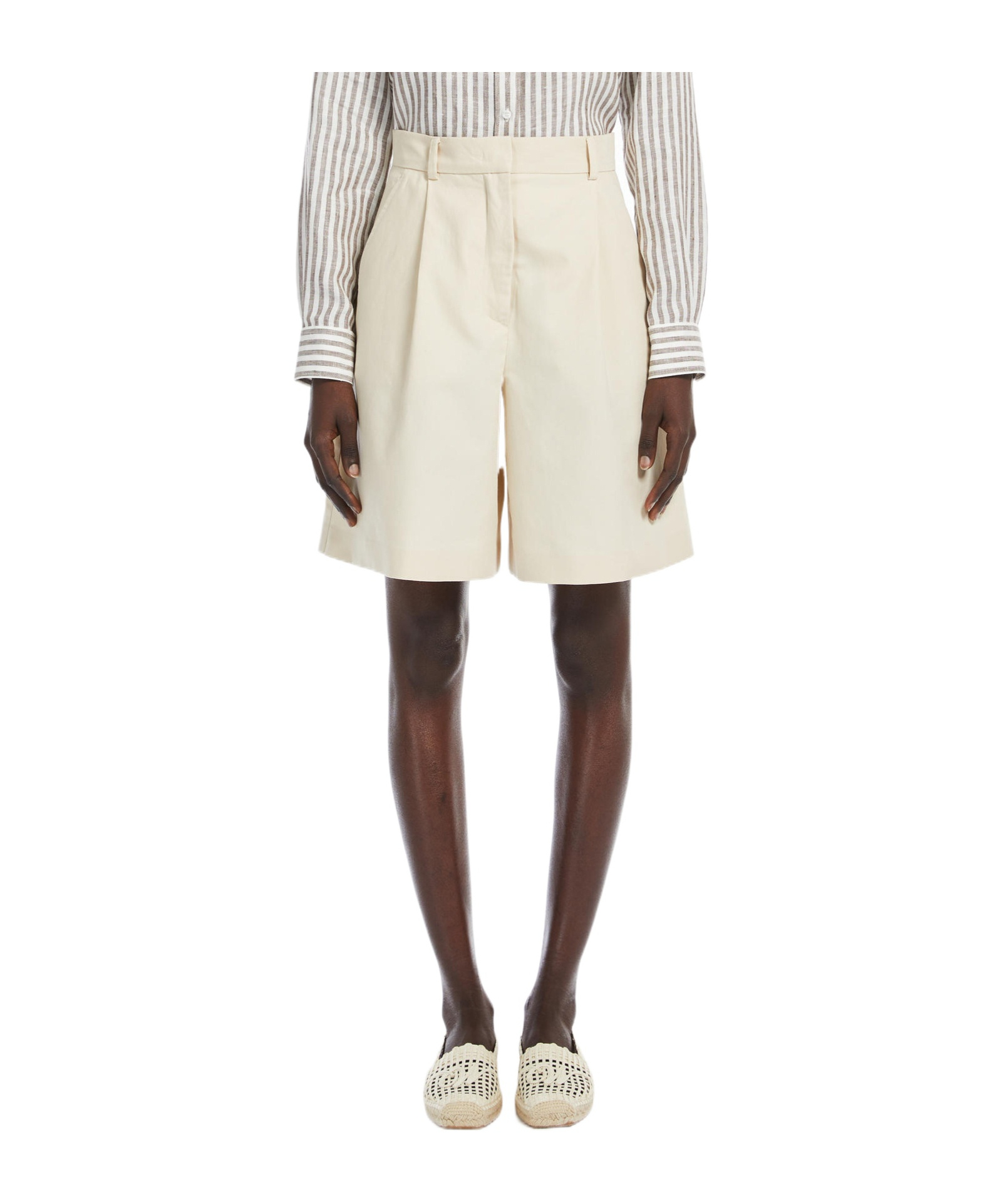 WEEKEND MAX MARA BELT-LOOP SHORTS