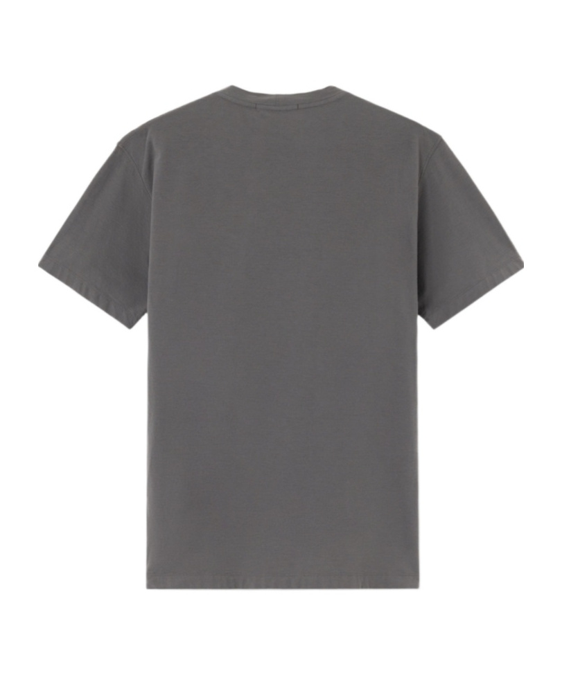 Stone Island Slim-fit T-shirtwith Compass Logo Patch In Gray