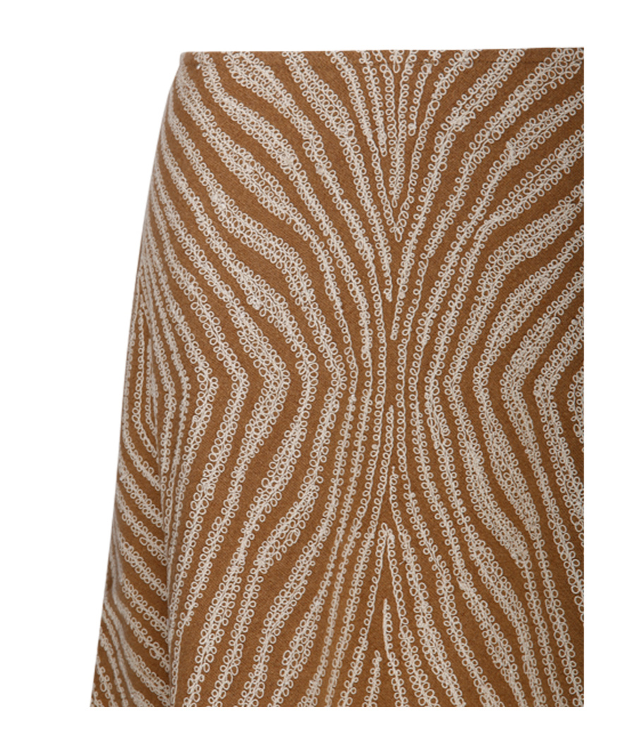 By Malene Birger Giabbo Animal-printed Cotton Midi Skirt In Brown