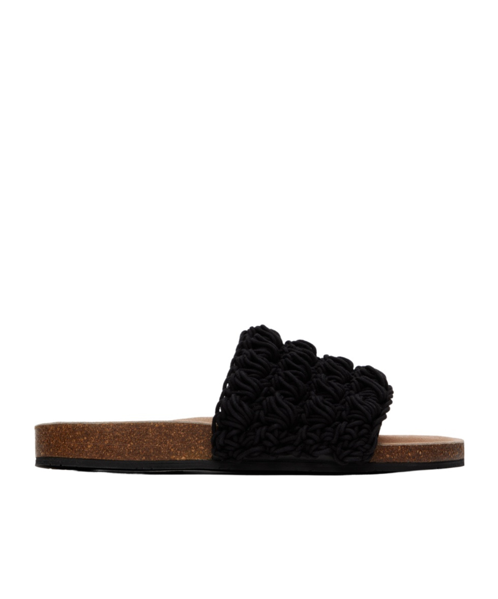 Jw Anderson Popcorn Slippers In Black