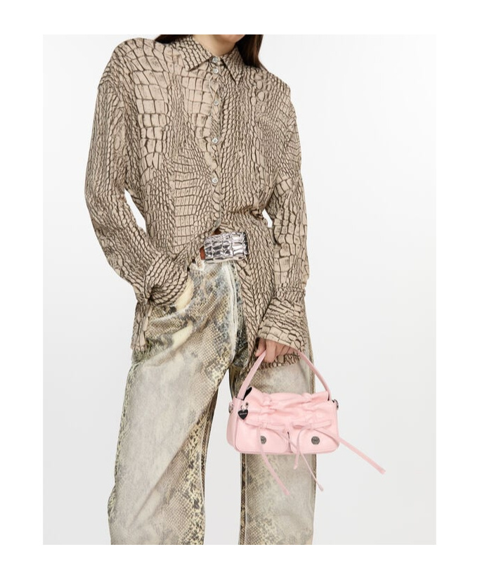 Acne Studios Multipocket Mini Bag In Pink