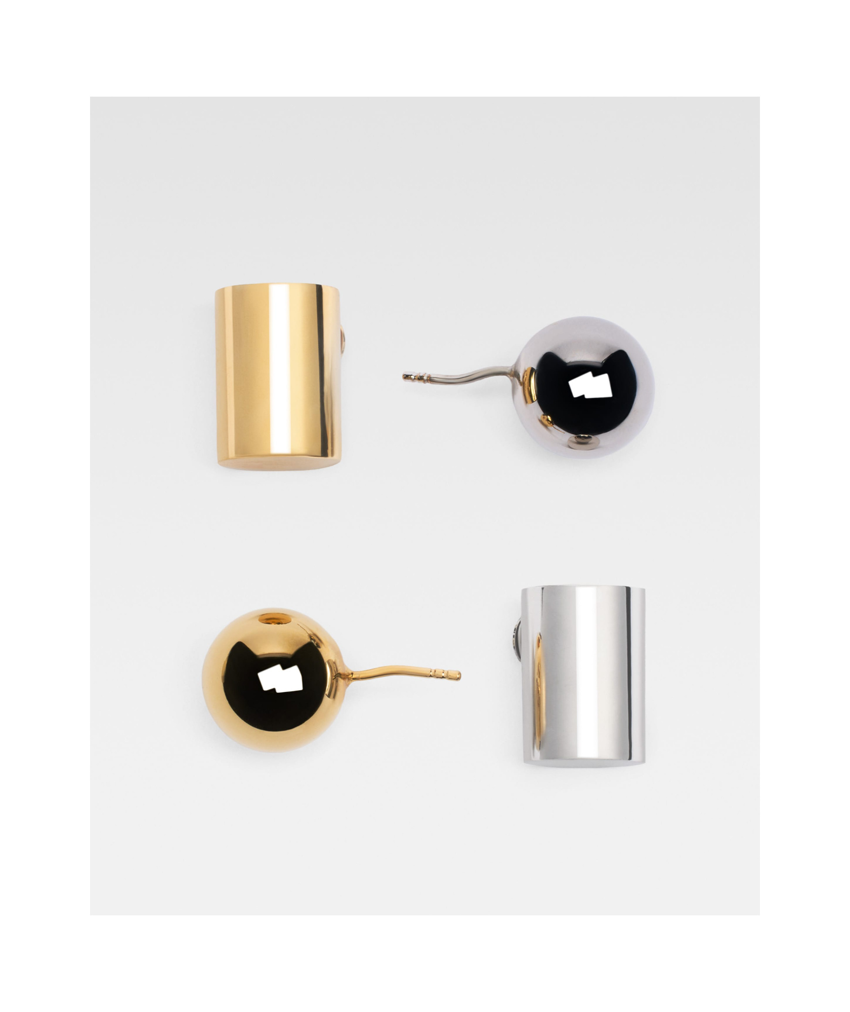 Jacquemus Les Boucles Perlina In Yellow