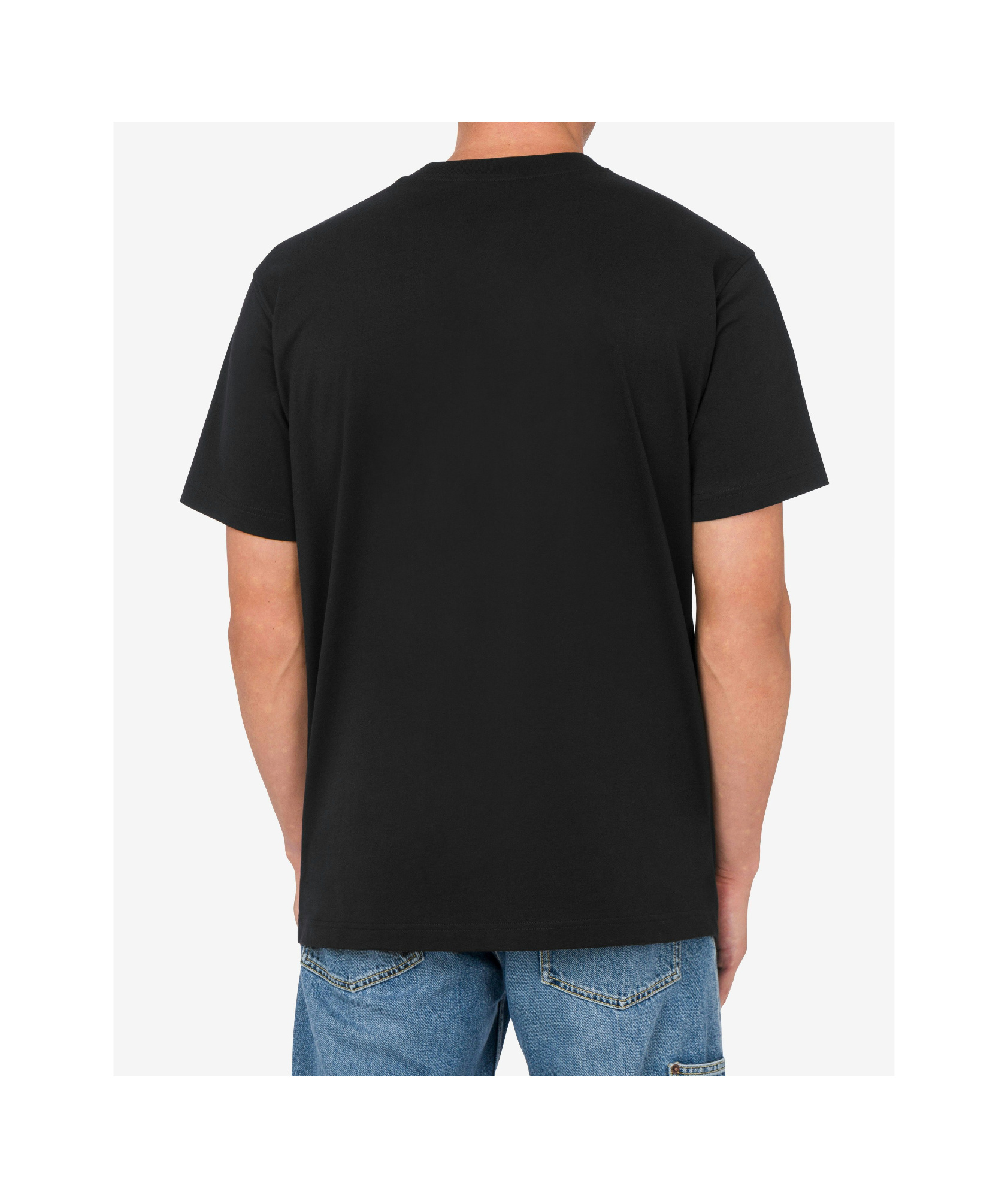 Shop Moschino Cotton T-shirt In Black