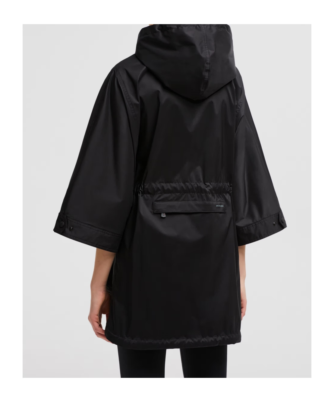 Moncler Hooded Casual Jacket In Black