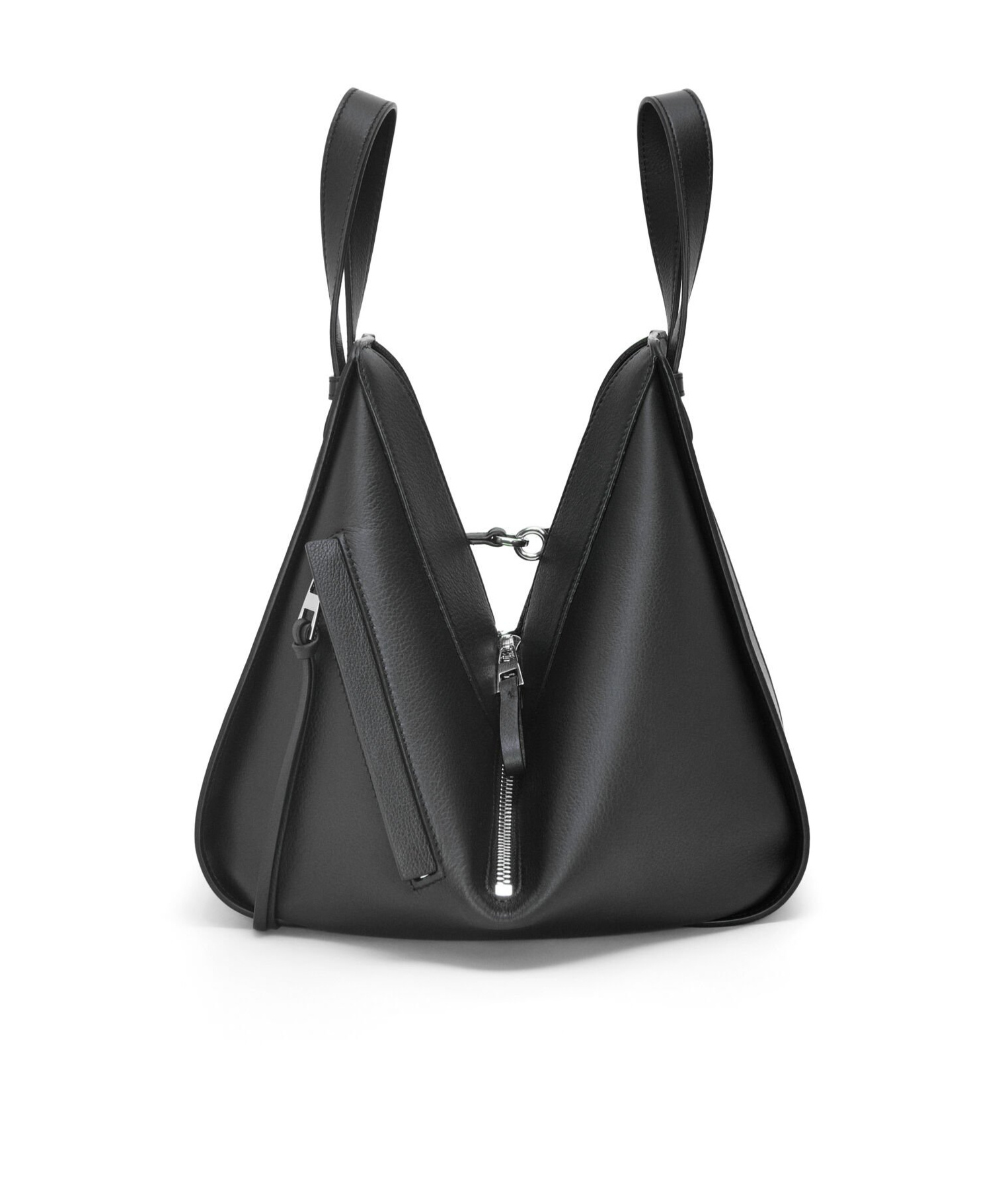 Loewe Small Cubi Anagram Jacquard Canvas And Leather Shoulder Bag In Black