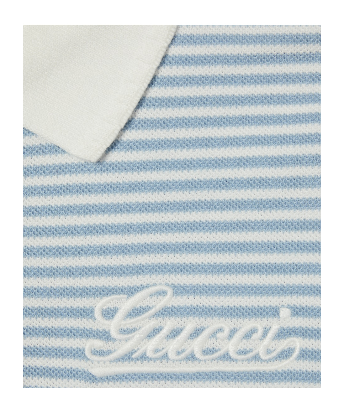 GUCCI CHILDREN'S EMBROIDERED COTTON POLO SHIRT