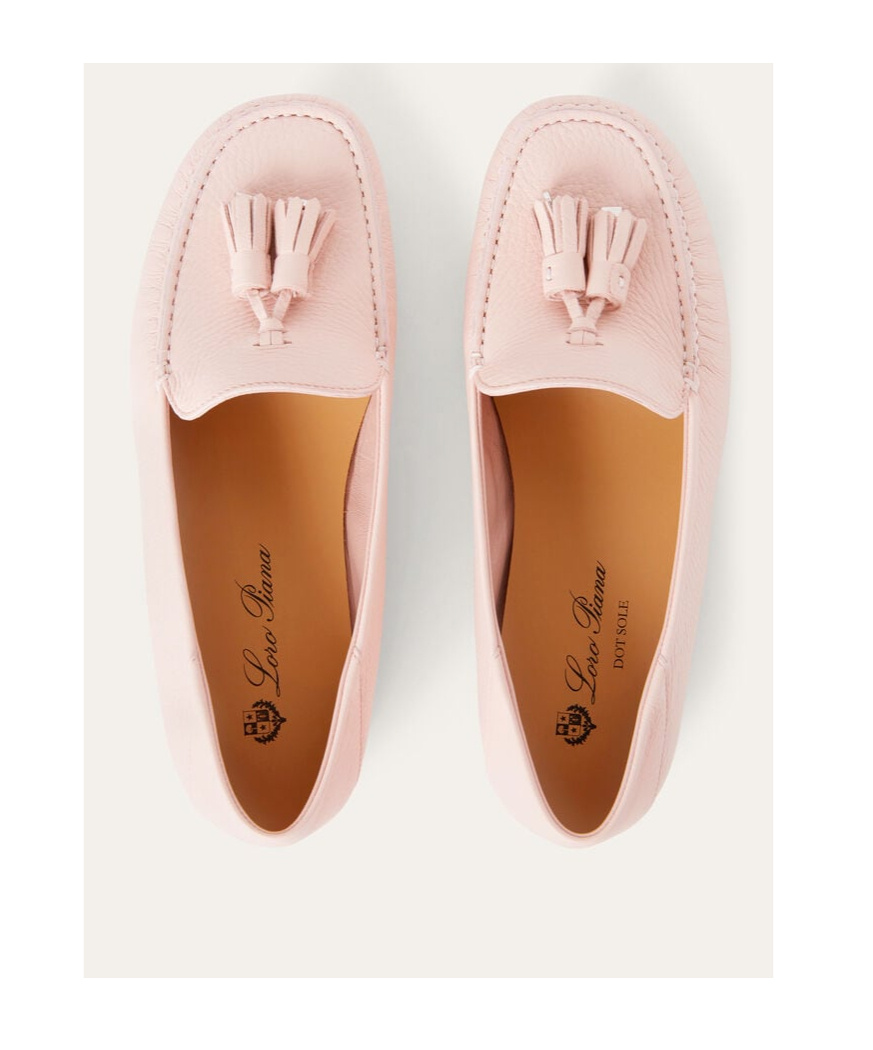 Loro Piana Dot Sole Walk Loafer In Nude