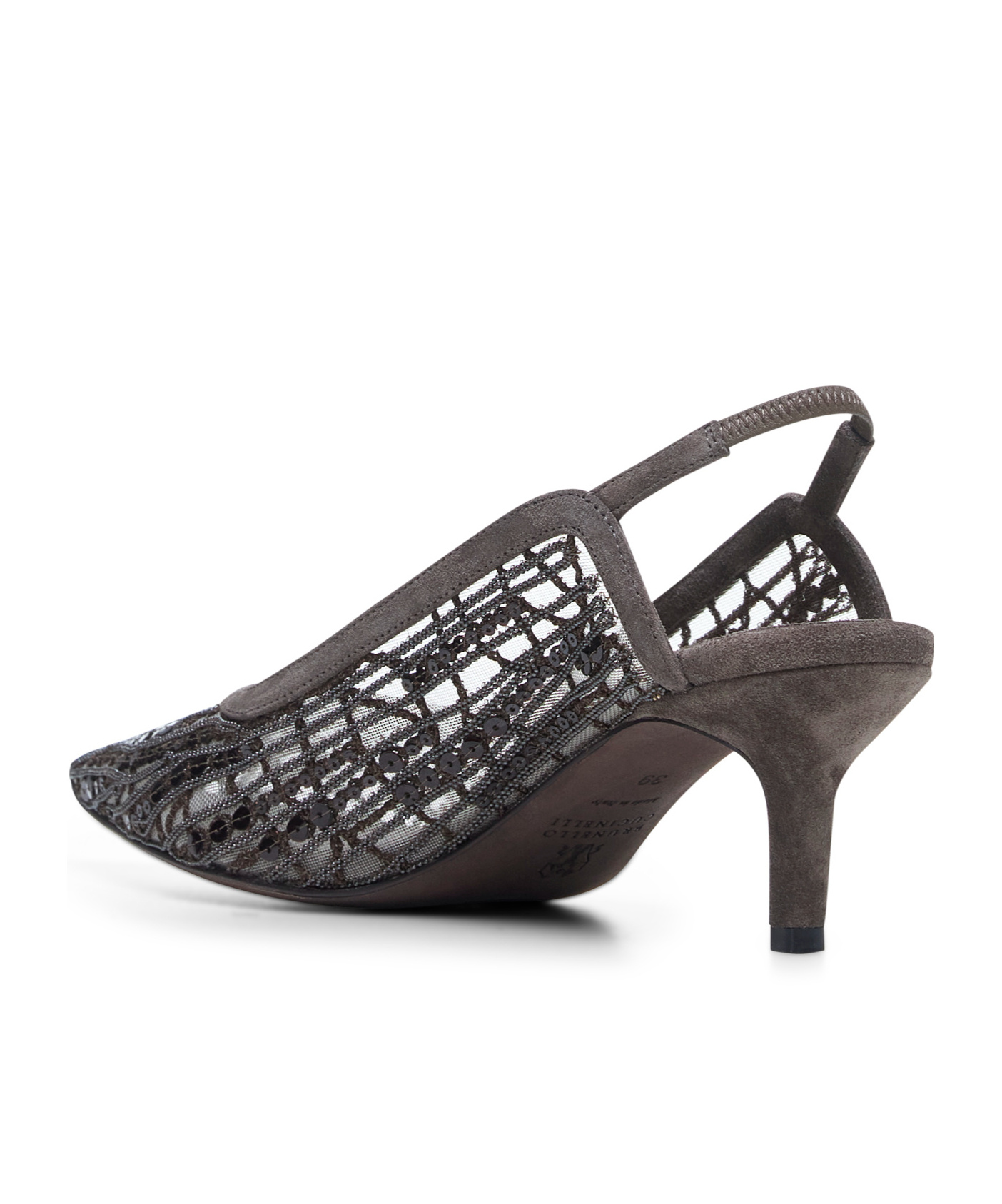 Brunello Cucinelli Pointed High-heeled Sandals In Black
