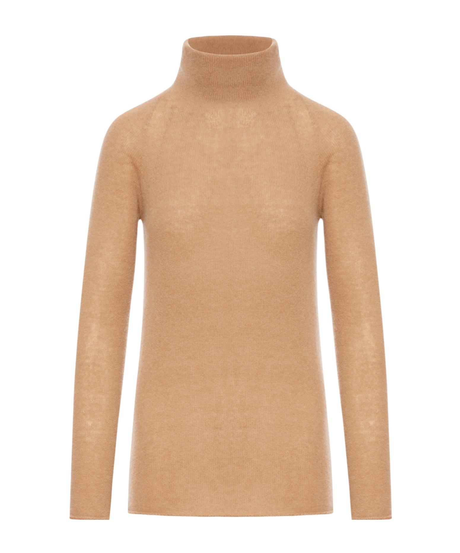 Roberto Collina Turtleneck Long Sleeve Sweater In Brown