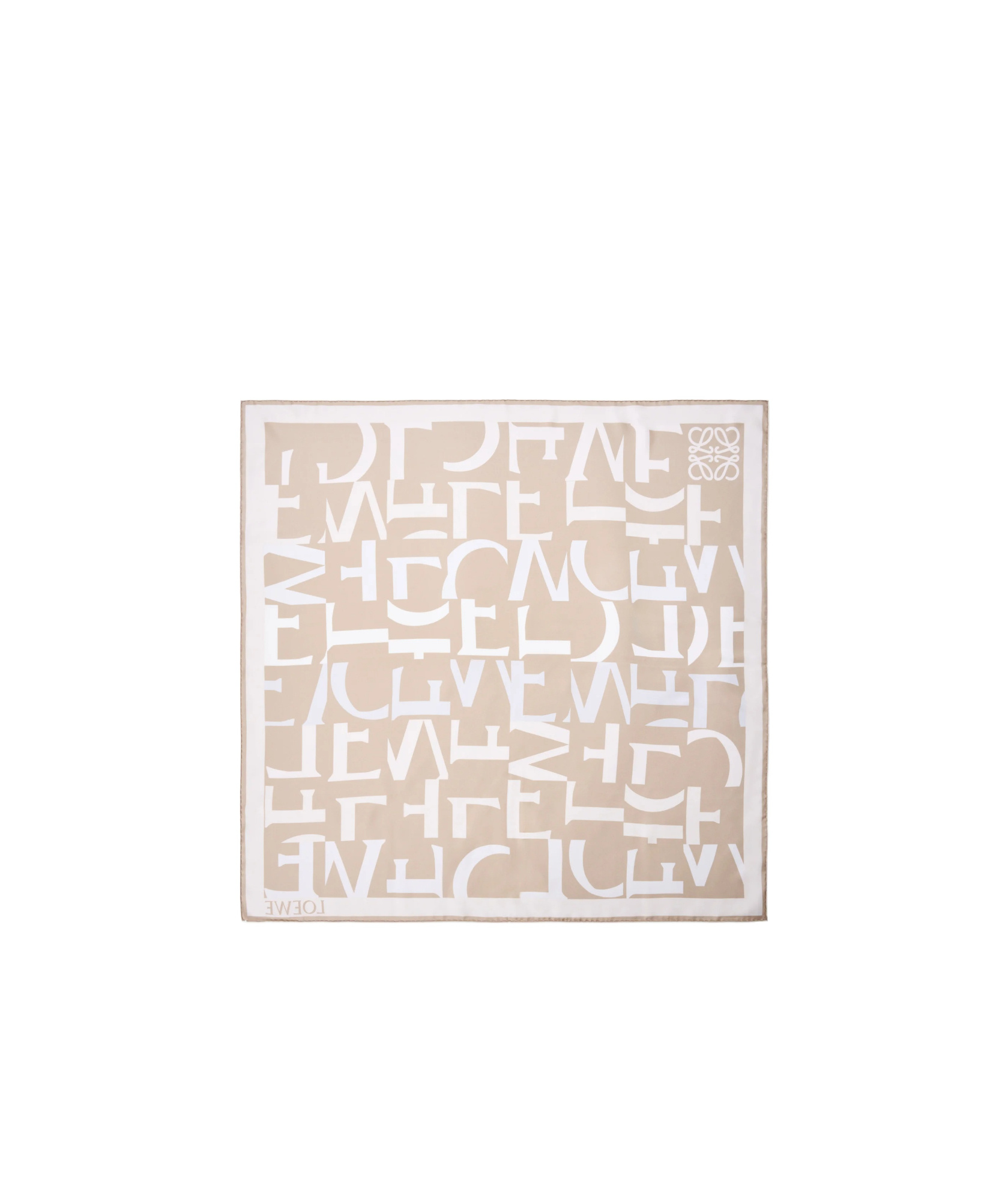 Loewe Square Scarf In Neutral