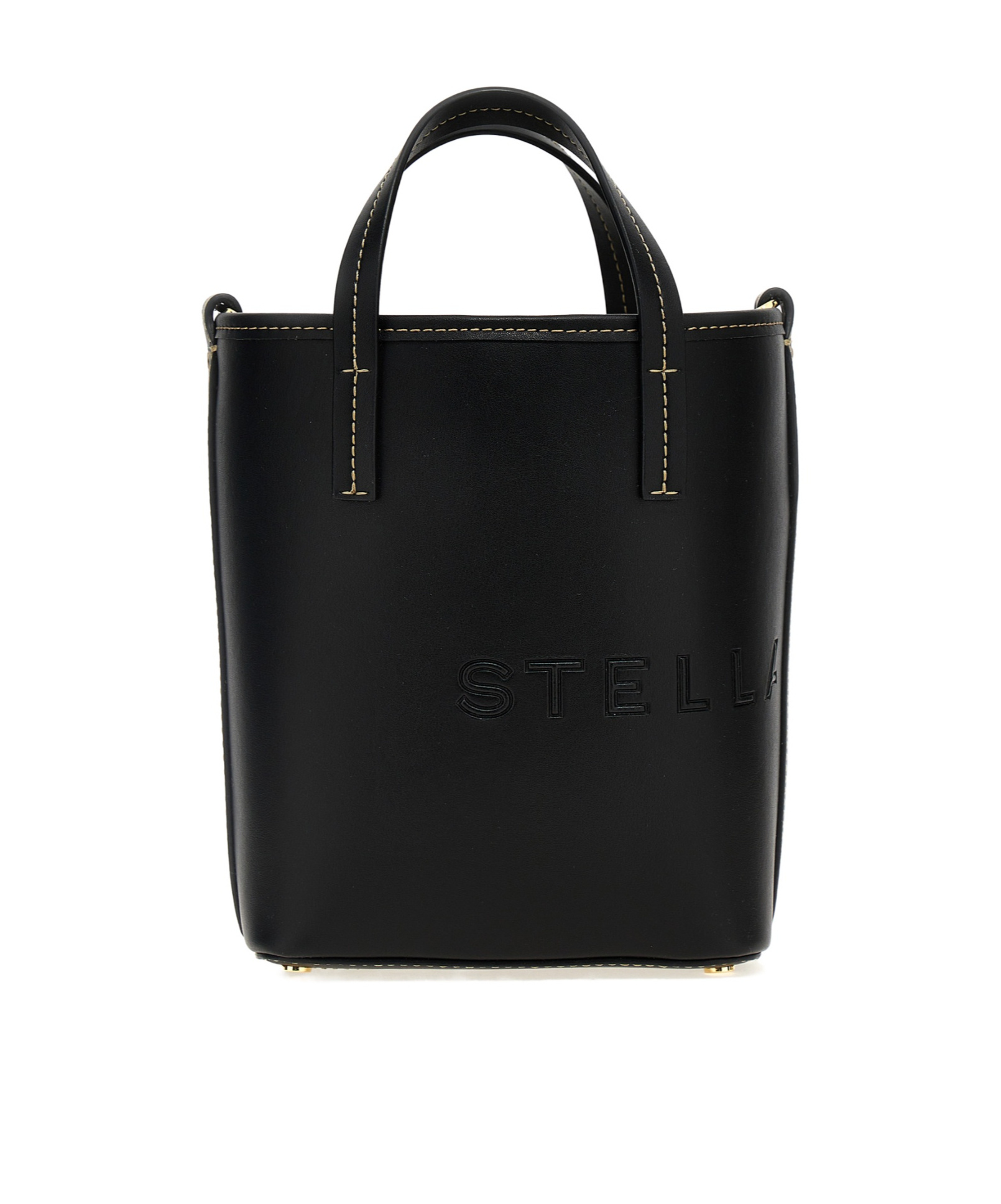 Stella Mccartney Black Alter Mat Satchel Bag In Black