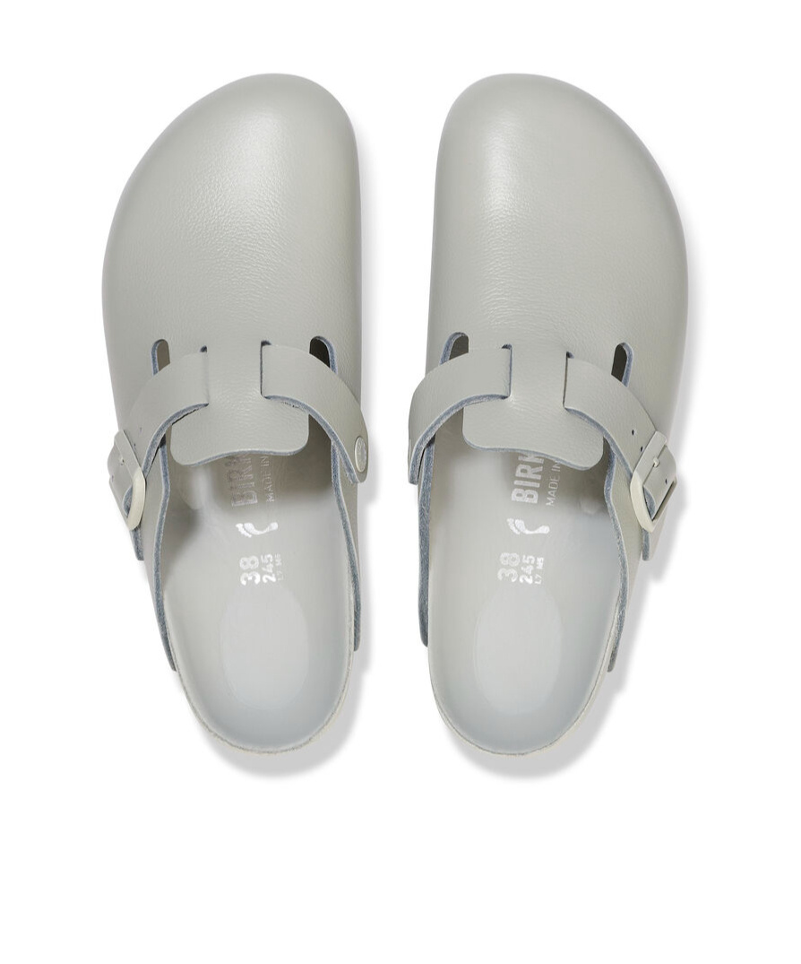 Birkenstock Buckle Muller Shoes In Gray