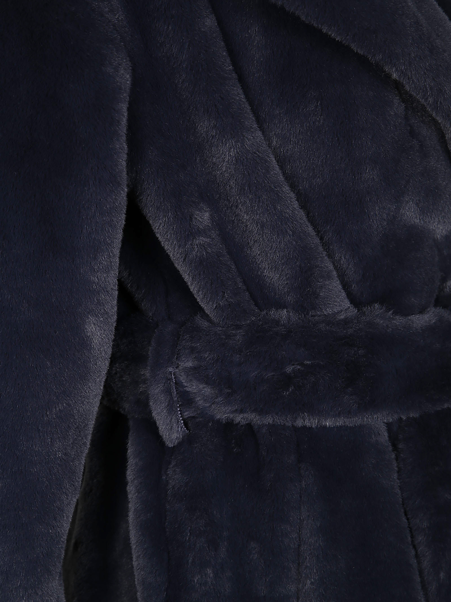 Herno Waist-strap Coat In Black