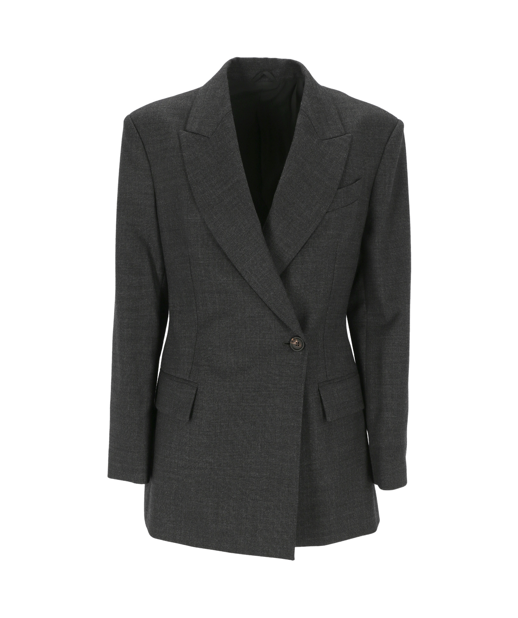 Brunello Cucinelli Button Detailed Long In Black