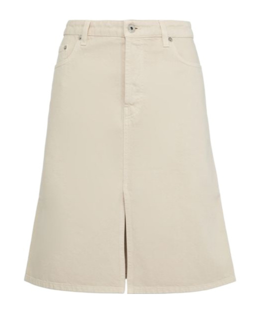 BURBERRY BELT-LOOP DENIM SKIRT 