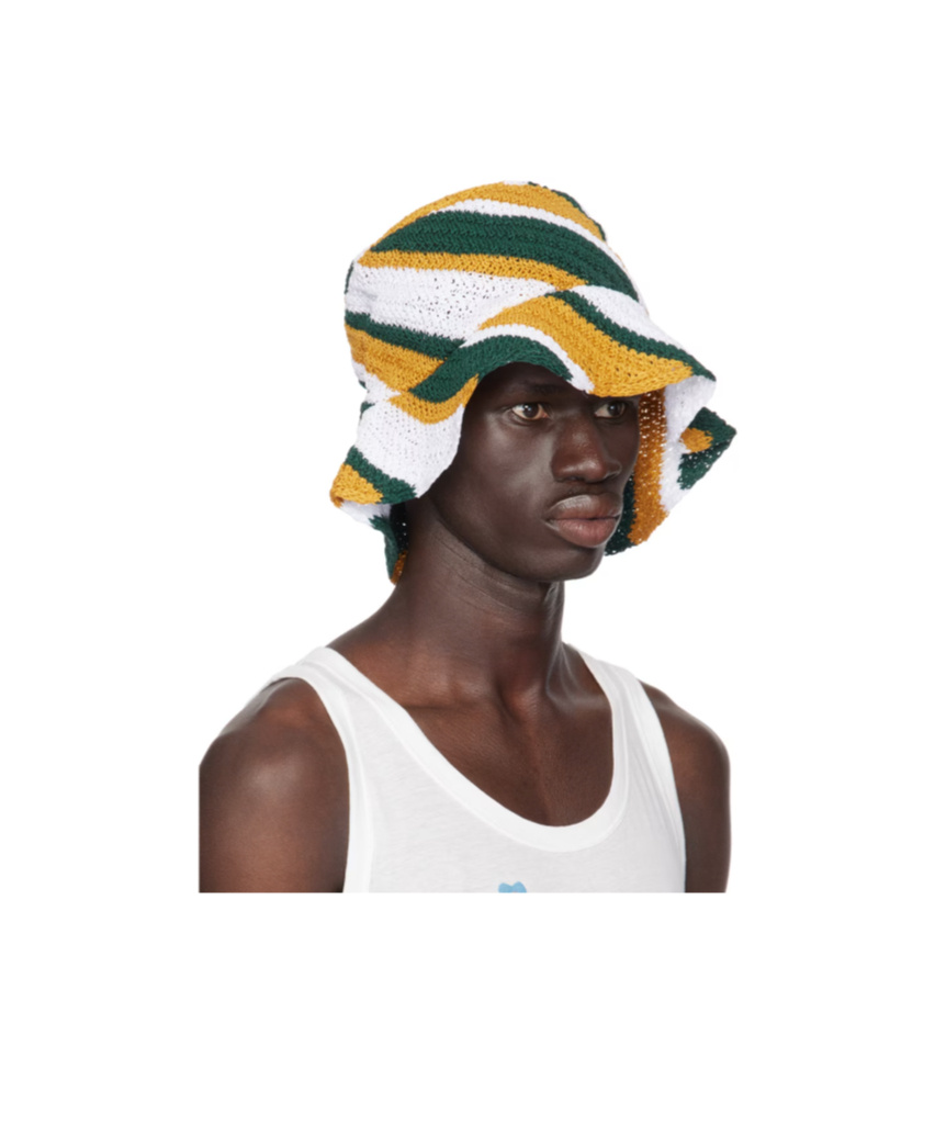 Marni Geometric Crochet Bucket Hat In Multi