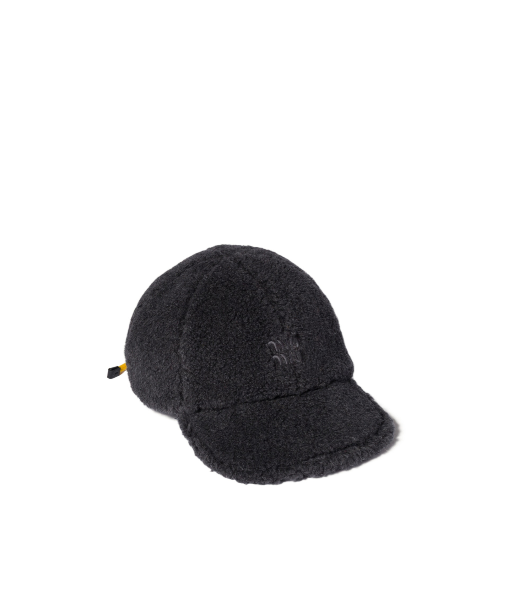 Miu Miu Fleece Baseball Cap In Black