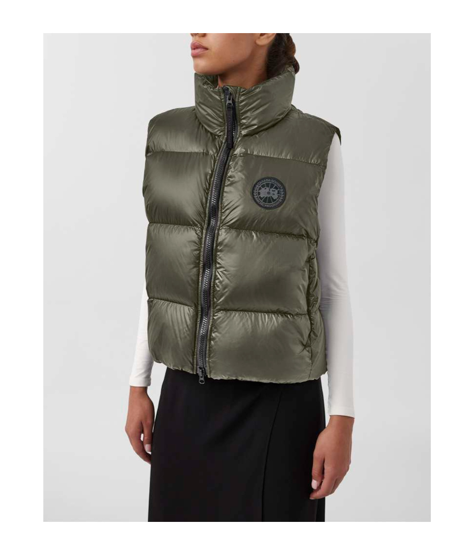 Canada Goose Sleevless Down Vest In Green