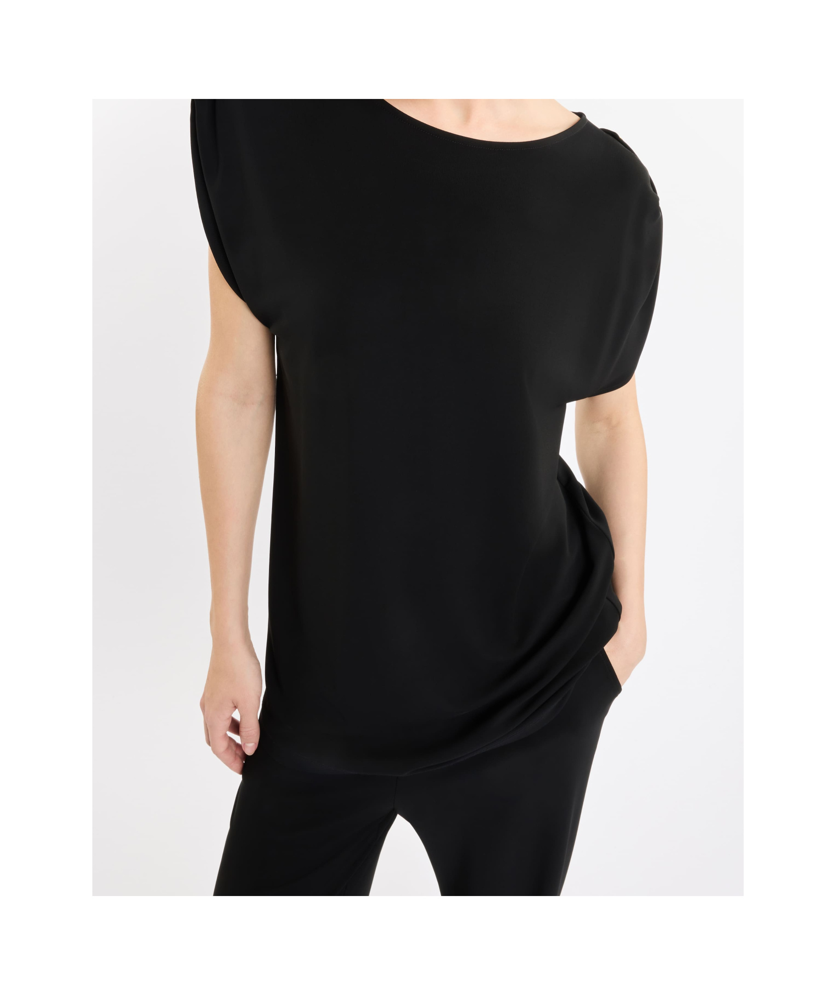 Fay Short-sleeved Blouse In Black